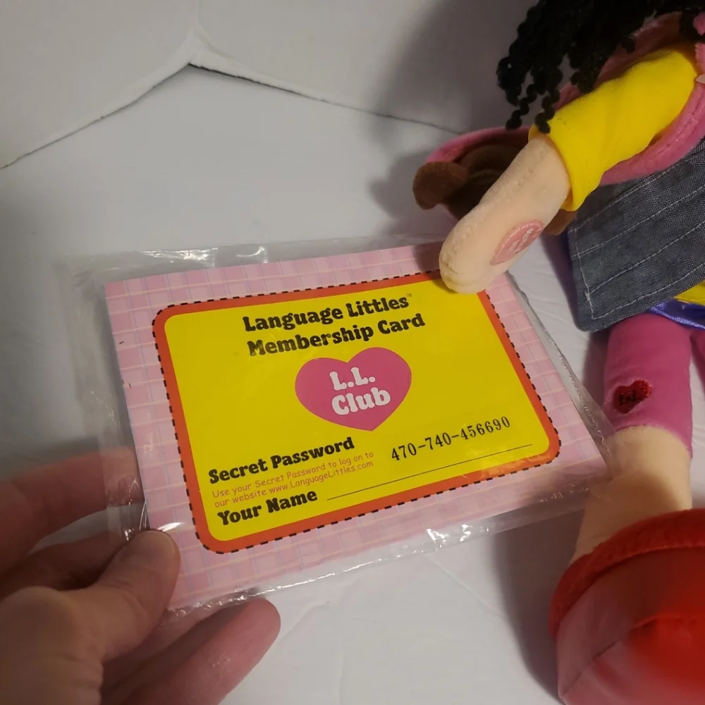 Language Littles Lizzie Spanish English Bilingual Doll 2002 NWT